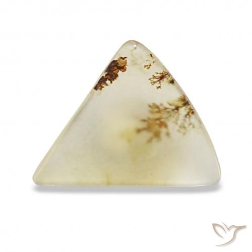 2.11ct Multicolor Dendritic Agate, Trillion, Transparent