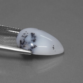 Dendritic Chalcedony Gemstone in 16.4 x 12.4 mm Size for Sale, Dendritic Chalcedony Stone in Multicolor Color