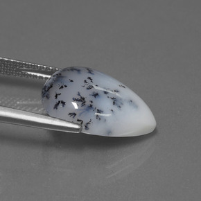 Dendritic Chalcedony Gemstone in 16.3 x 12.4 mm Size for Sale, Dendritic Chalcedony Stone in Multicolor Color