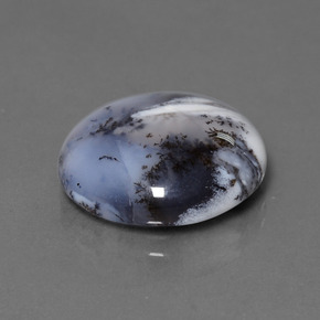 9.98 ct Multicolor Dendritic Chalcedony Stone, Natural Dendritic Chalcedony in Round Cabochon Shape for Sale