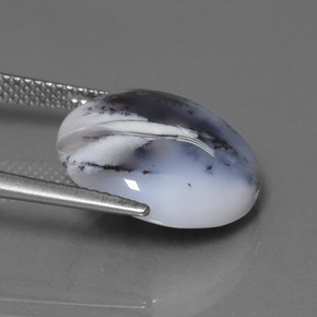 Dendritic Chalcedony Gemstone in 16.2 mm Size for Sale, Dendritic Chalcedony Stone in Multicolor Color