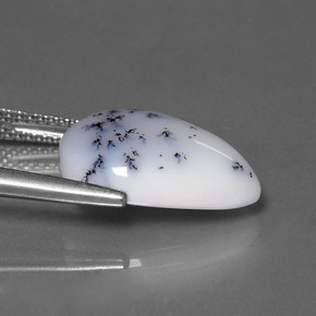 Dendritic Chalcedony Gemstone in 16.2 x 12.3 mm Size for Sale, Dendritic Chalcedony Stone in Multicolor Color