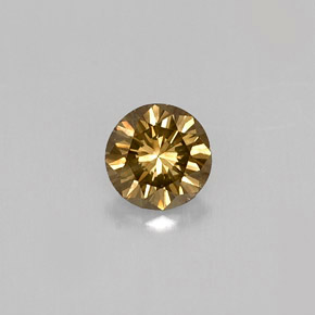 0.30 ct Brown Diamond Gemstone, Diamond Gem in Diamond-Cut Shape for Sale.