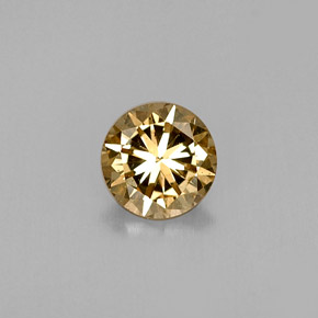 0.37 ct Brown Diamond Gemstone, Diamond Gem in Diamond-Cut Shape for Sale.