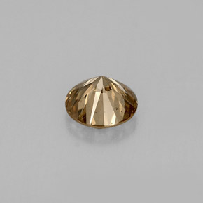 Diamond Gemstone in 4.5 mm Size for Sale, Diamond Stone in Golden Brown Color