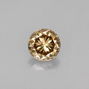 0.47 ct Brown Diamond Gemstone, Diamond Gem in Diamond-Cut Shape for Sale.