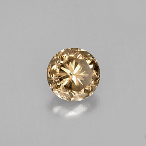 0.47 ct Brown Diamond Stone, Natural Diamond in Diamond-Cut Shape for Sale