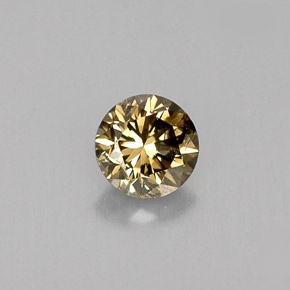 0.42 ct Brown Diamond Gemstone, Diamond Gem in Diamond-Cut Shape for Sale.