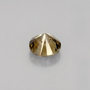 Diamond Gemstone in 4.5 mm Size for Sale, Diamond Stone in Golden Brown Color