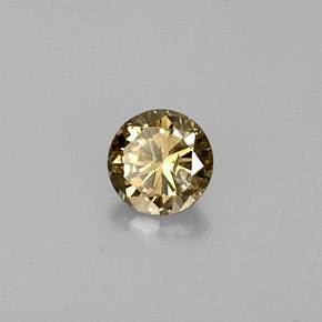 0.29 ct Brown Diamond Stone, Natural Diamond in Diamond-Cut Shape for Sale