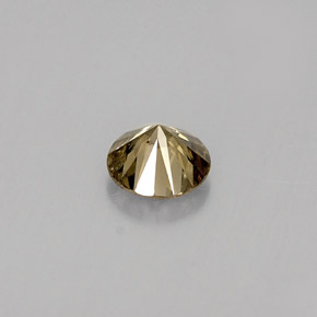 Diamond Gemstone in 4.2 mm Size for Sale, Diamond Stone in Golden Brown Color