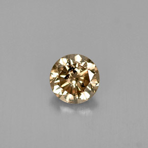 0.44 ct Brown Diamond Gemstone, Diamond Gem in Diamond-Cut Shape for Sale.