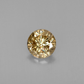 0.42 ct Brown Diamond Gemstone, Diamond Gem in Diamond-Cut Shape for Sale.