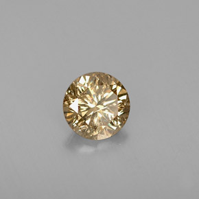 0.42 ct Brown Diamond Stone, Natural Diamond in Diamond-Cut Shape for Sale