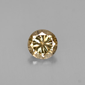 0.44 ct Brown Diamond Gemstone, Diamond Gem in Diamond-Cut Shape for Sale.