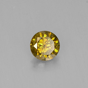 0.19 ct Brown Diamond Stone, Natural Diamond in Diamond-Cut Shape for Sale