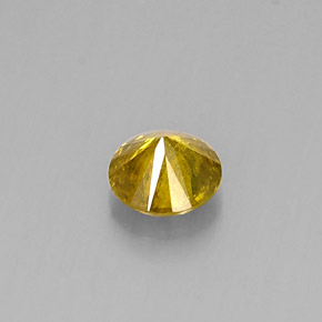 Diamond Gemstone in 3.8 mm Size for Sale, Diamond Stone in Yellow Color