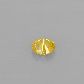 Diamond Gemstone in 3.2 mm Size for Sale, Diamond Stone in Yellow Color