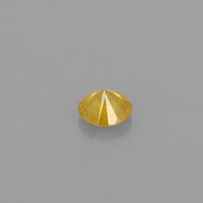 Diamond Gemstone in 3 mm (calibrated) Size for Sale, Diamond Stone in Yellow Color