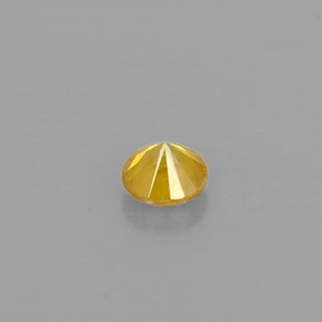 Diamond Gemstone in 3 mm (calibrated) Size for Sale, Diamond Stone in Yellow Color
