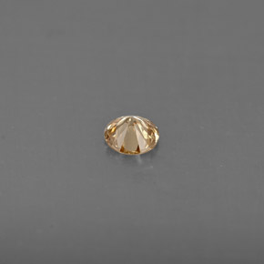 Diamond Gemstone in 3.5 mm (calibrated) Size for Sale, Diamond Stone in Champagne Color