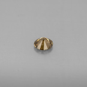 Diamond Gemstone in 4 mm (calibrated) Size for Sale, Diamond Stone in Champagne Color