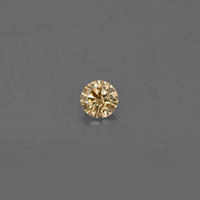0.15 ct Yellow Diamond Gemstone, Diamond Gem in Diamond-Cut Shape for Sale.