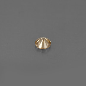 Diamond Gemstone in 3.5 mm (calibrated) Size for Sale, Diamond Stone in Champagne Color
