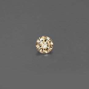 0.17 ct Yellow Diamond Stone, Natural Diamond in Diamond-Cut Shape for Sale