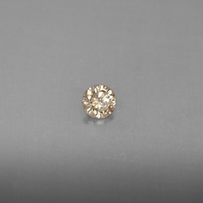 0.14 ct Yellow Diamond Stone, Natural Diamond in Diamond-Cut Shape for Sale