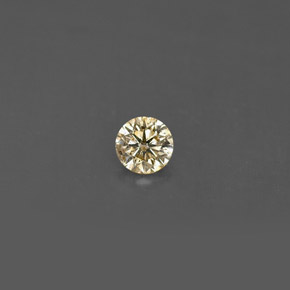 0.18 ct Yellow Diamond Gemstone, Diamond Gem in Diamond-Cut Shape for Sale.