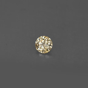 0.18 ct Yellow Diamond Stone, Natural Diamond in Diamond-Cut Shape for Sale