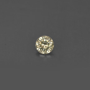 0.17 ct Yellow Diamond Gemstone, Diamond Gem in Diamond-Cut Shape for Sale.