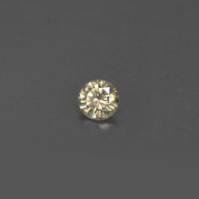 0.17 ct Yellow Diamond Stone, Natural Diamond in Diamond-Cut Shape for Sale