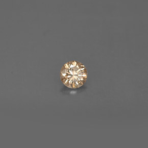 0.14 ct Brown Diamond Stone, Natural Diamond in Diamond-Cut Shape for Sale