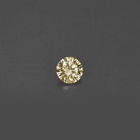 0.15 ct Yellow Diamond Stone, Natural Diamond in Diamond-Cut Shape for Sale