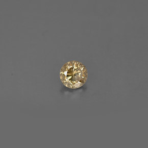 0.16 ct Yellow Diamond Gemstone, Diamond Gem in Diamond-Cut Shape for Sale.
