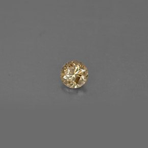 0.16 ct Yellow Diamond Stone, Natural Diamond in Diamond-Cut Shape for Sale