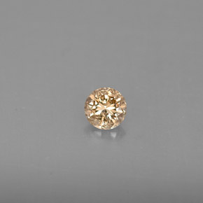 0.18 ct Yellow Diamond Gemstone, Diamond Gem in Diamond-Cut Shape for Sale.