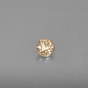 0.18 ct Yellow Diamond Stone, Natural Diamond in Diamond-Cut Shape for Sale