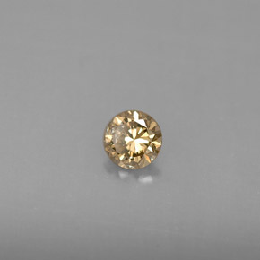 0.23 ct Yellow Diamond Stone, Natural Diamond in Diamond-Cut Shape for Sale