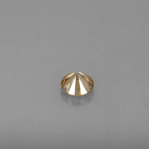 Diamond Gemstone in 3.8 mm Size for Sale, Diamond Stone in Champagne Color