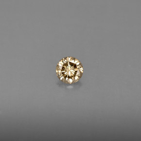 0.16 ct Yellow Diamond Gemstone, Diamond Gem in Diamond-Cut Shape for Sale.