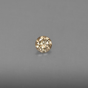 0.16 ct Yellow Diamond Stone, Natural Diamond in Diamond-Cut Shape for Sale