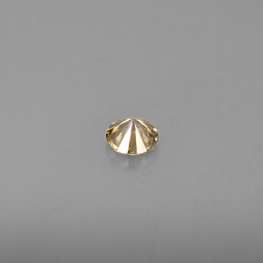 Diamond Gemstone in 3.5 mm (calibrated) Size for Sale, Diamond Stone in Champagne Color