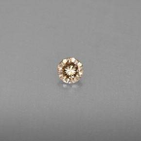 0.16 ct Yellow Diamond Gemstone, Diamond Gem in Diamond-Cut Shape for Sale.