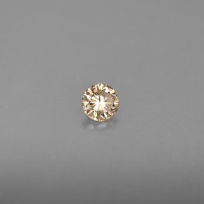 0.16 ct Yellow Diamond Stone, Natural Diamond in Diamond-Cut Shape for Sale