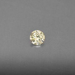 0.15 ct Yellow Diamond Stone, Natural Diamond in Diamond-Cut Shape for Sale