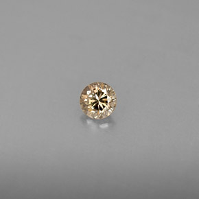 0.15 ct Yellow Diamond Gemstone, Diamond Gem in Diamond-Cut Shape for Sale.