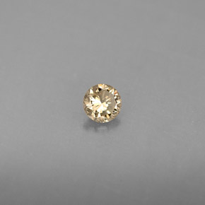 0.16 ct Yellow Diamond Gemstone, Diamond Gem in Diamond-Cut Shape for Sale.
